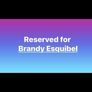 Reserved for brandy
